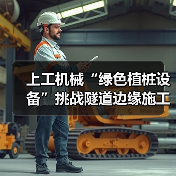 上工机械“绿色植桩设备”挑战隧道边缘施工，展现破局式“绿色”解决方案（图1）