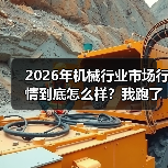 2026年机械行业市场行情到底怎么样？我跑了一圈工厂后傻眼了（图1）