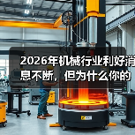 2026年机械行业利好消息不断，但为什么你的厂子还在亏？（图1）